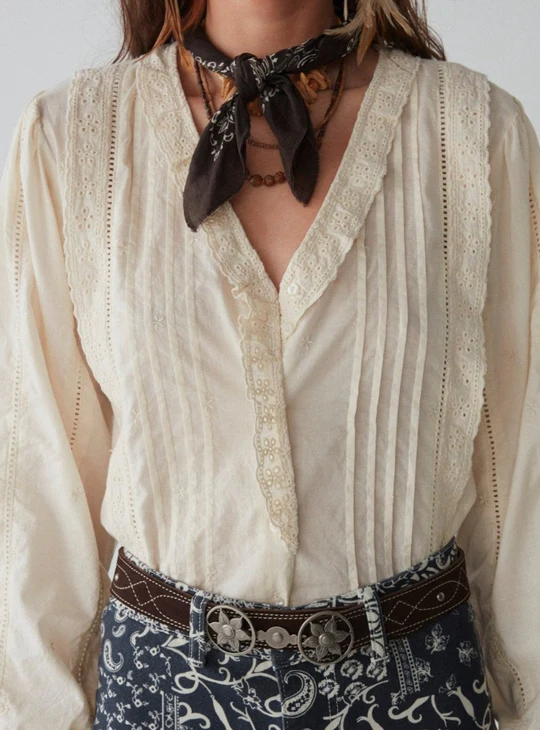 Blusa HAMLET crudo Maison Hotel.