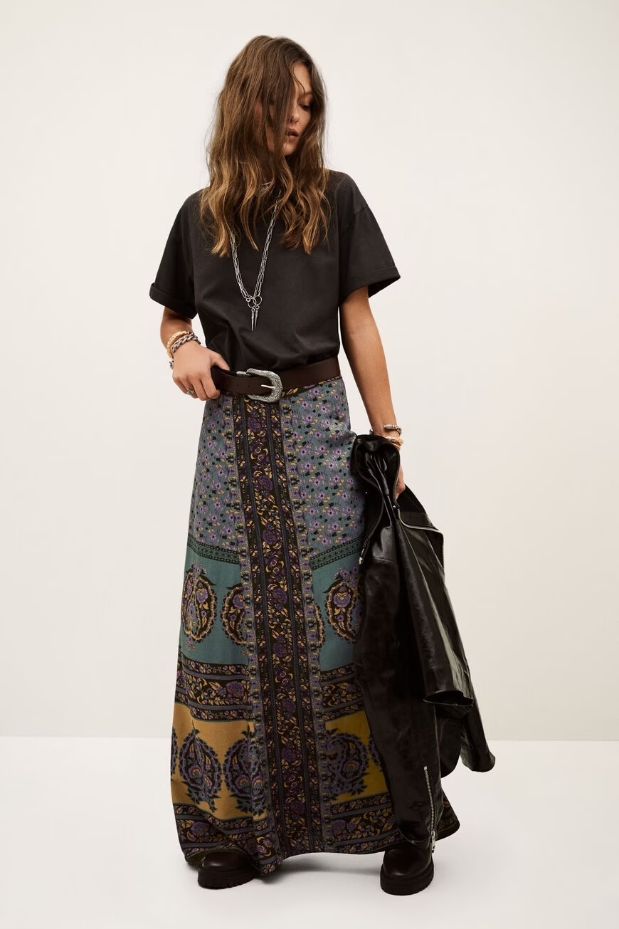 Falda BAYRO estampado BA&SH.