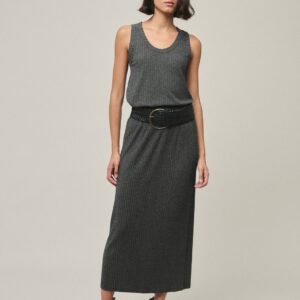 Falda CANALÉ gris Mi&Co.