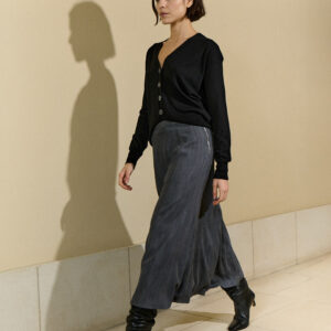 Falda MIDI gris Sita murt.