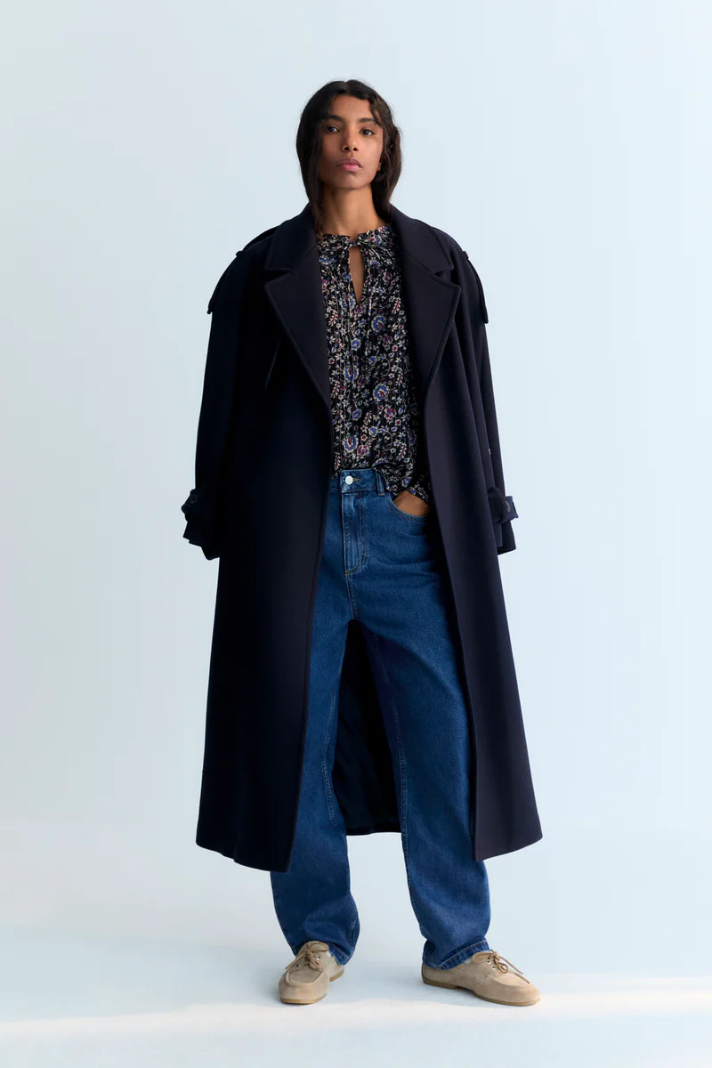 Blusa FRANCISCA flores azules The New Sociaty.