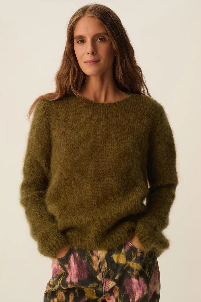Jersey CHOUKY GARDEN verde Des Petits Hauts.
