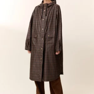 Poncho VANNAH CHECK marrón.