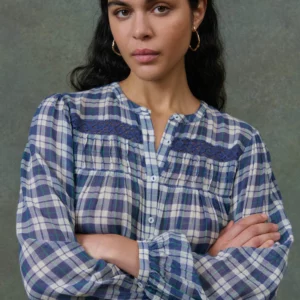 Camisa JALLY cuadros azules Louise Misha.