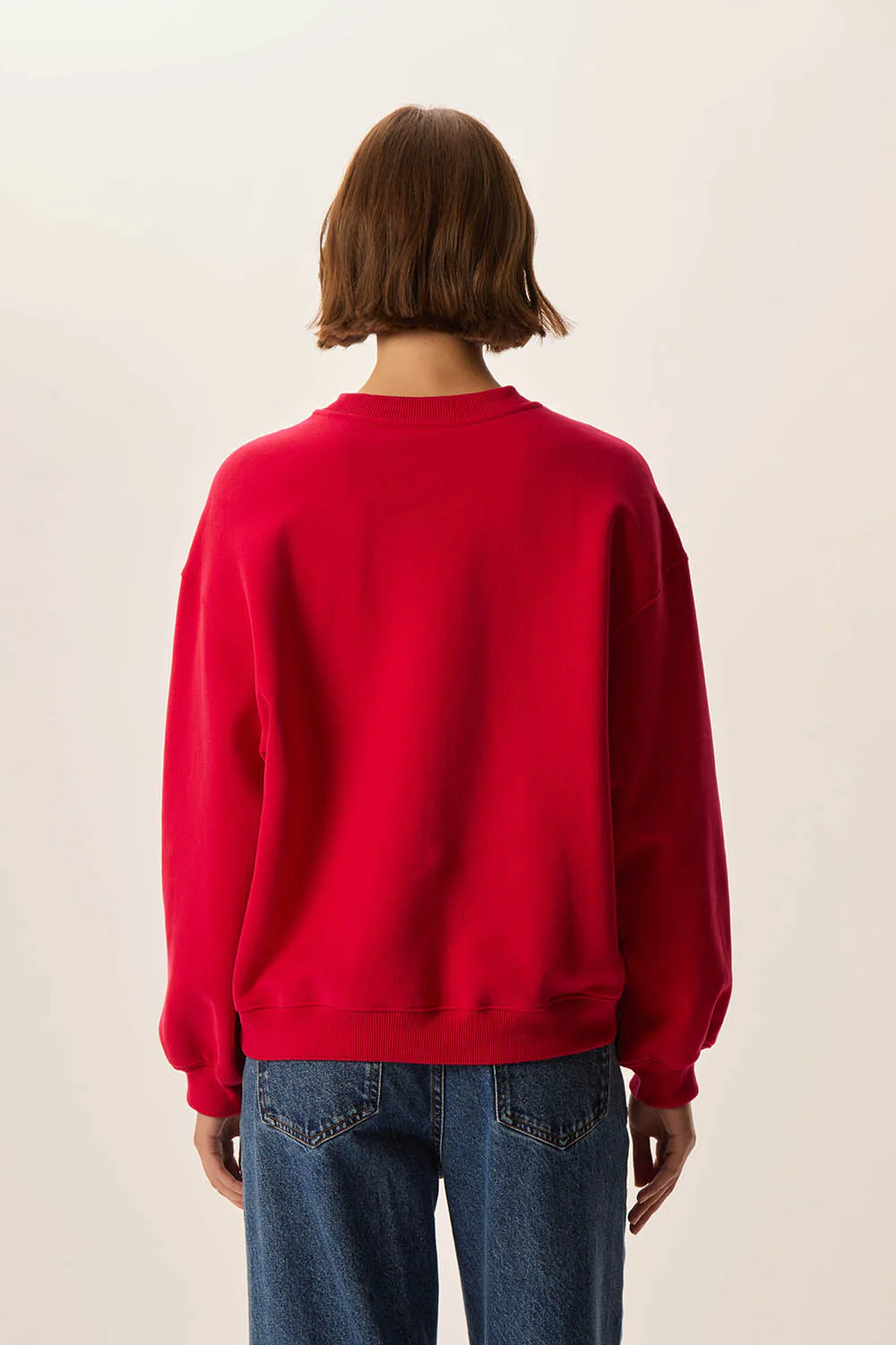 Sudadera JOEME roja Des Petits Hauts.