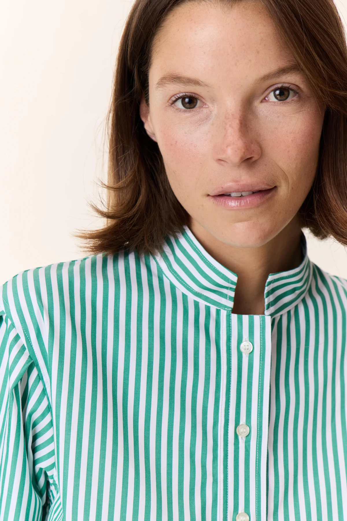 Blusa CALLIE rayas verdes Leon and Harper.