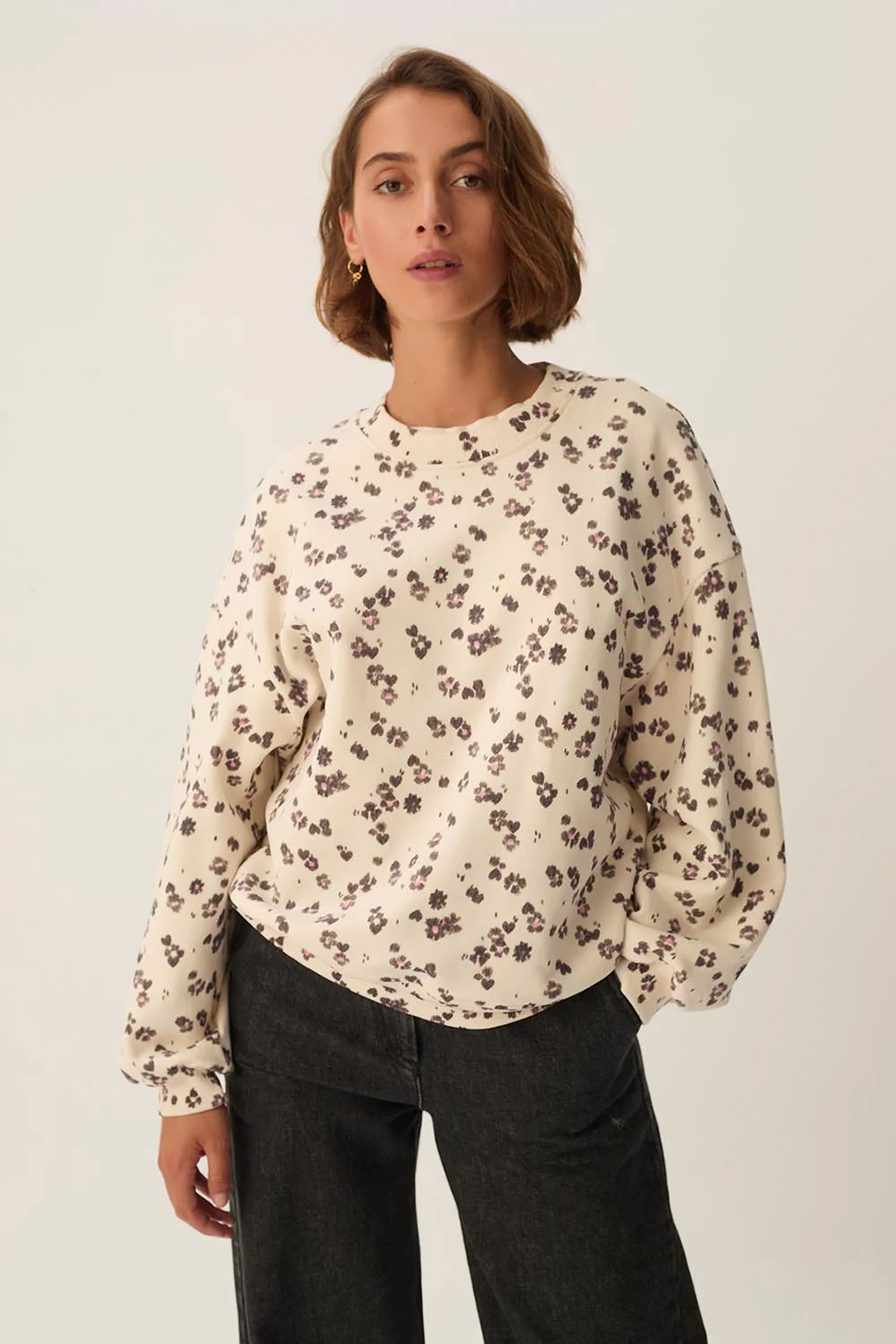 Sudadera JACINTHE estampado dálmata Des Petits Hauts.
