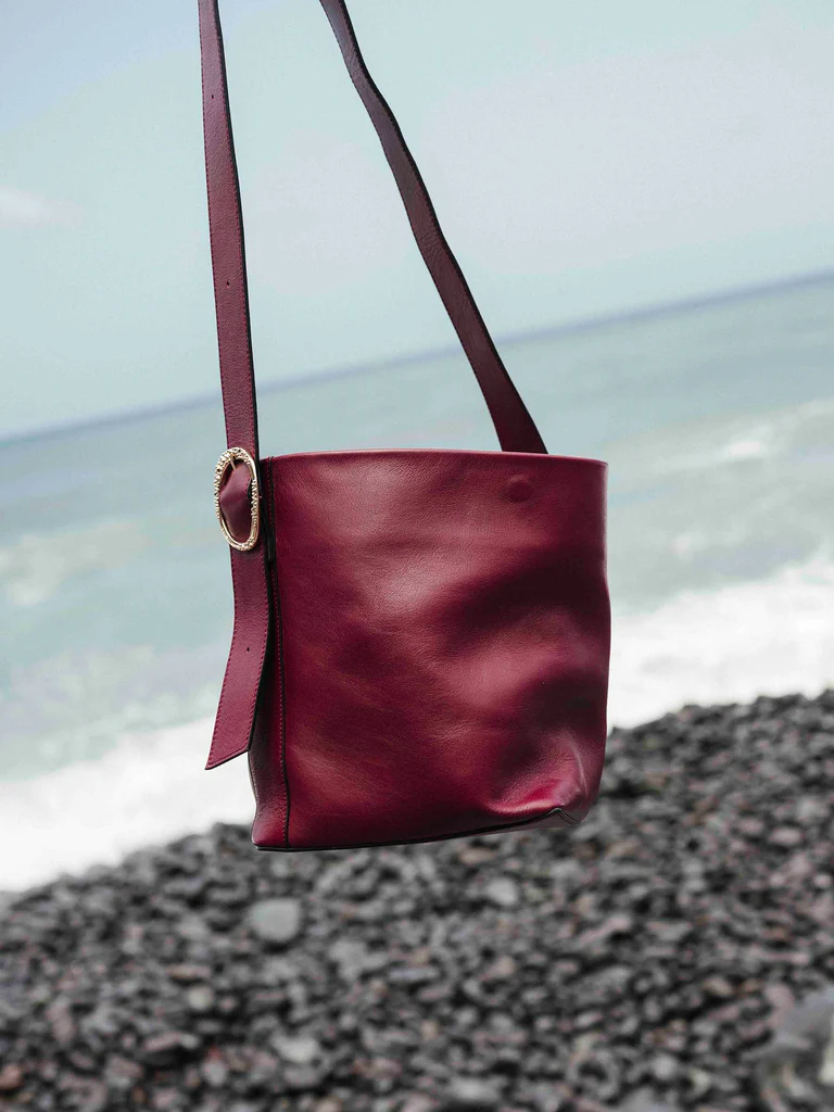 Bolso LE CARRE vino.