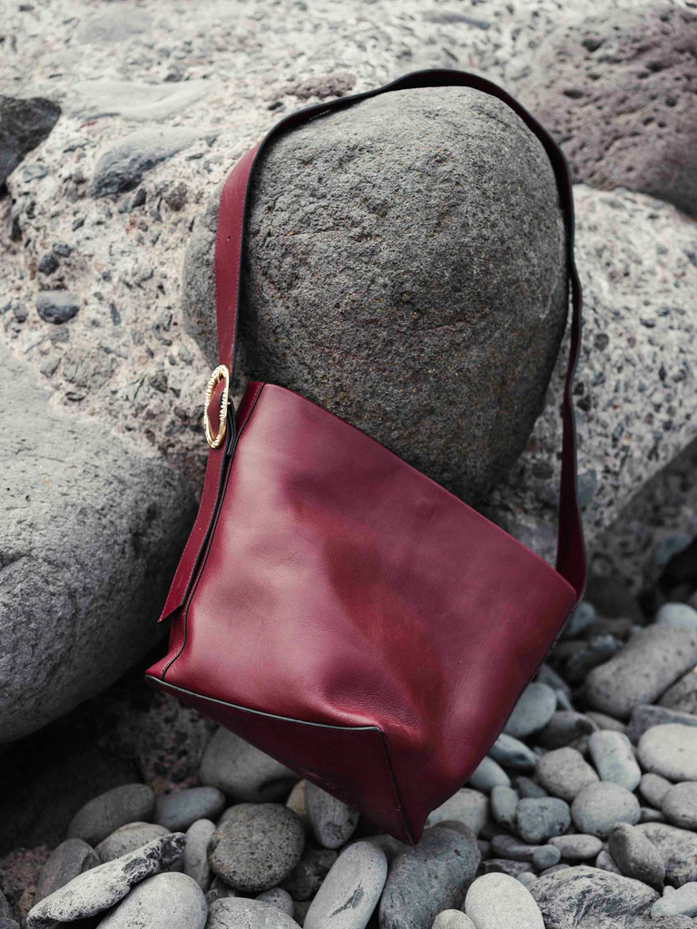 Bolso LE CARRE vino.