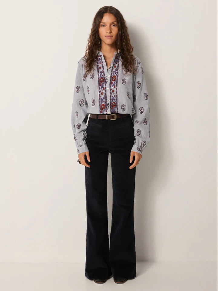 Blusa RUSTIC GROOVE de rayas Maison Hotel.