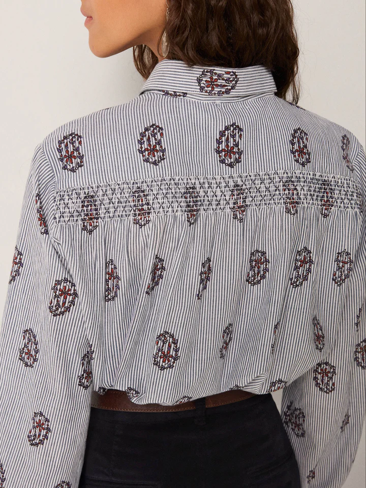 Blusa RUSTIC GROOVE de rayas Maison Hotel.