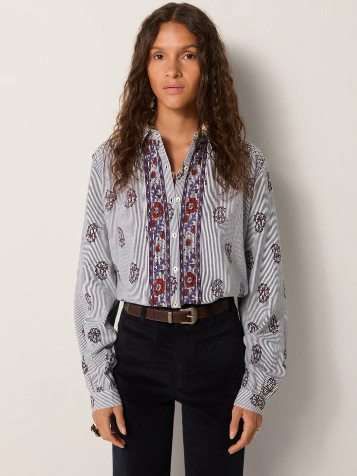 Blusa RUSTIC GROOVE de rayas Maison Hotel.