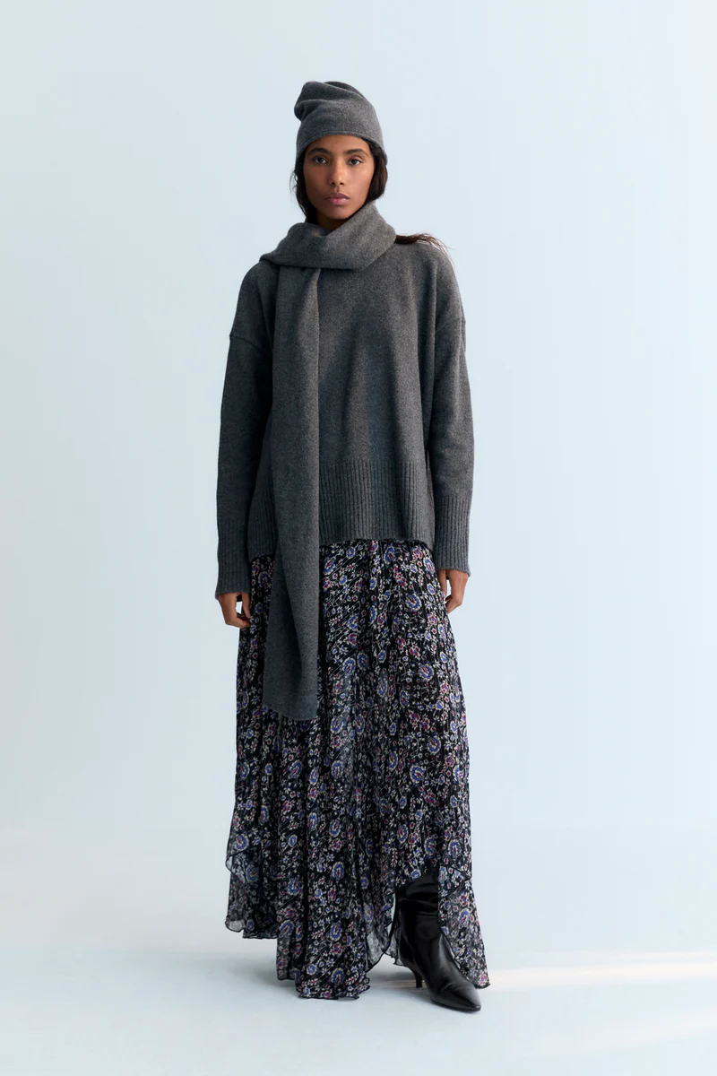 Falda FRANCISCA flores azules The New Sociaty.