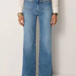 Pantalón vaquero GIULIETTA azul Maison Hotel.