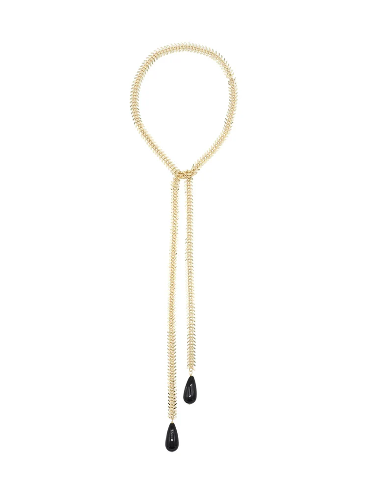 Collar ESPIGA perla negra.