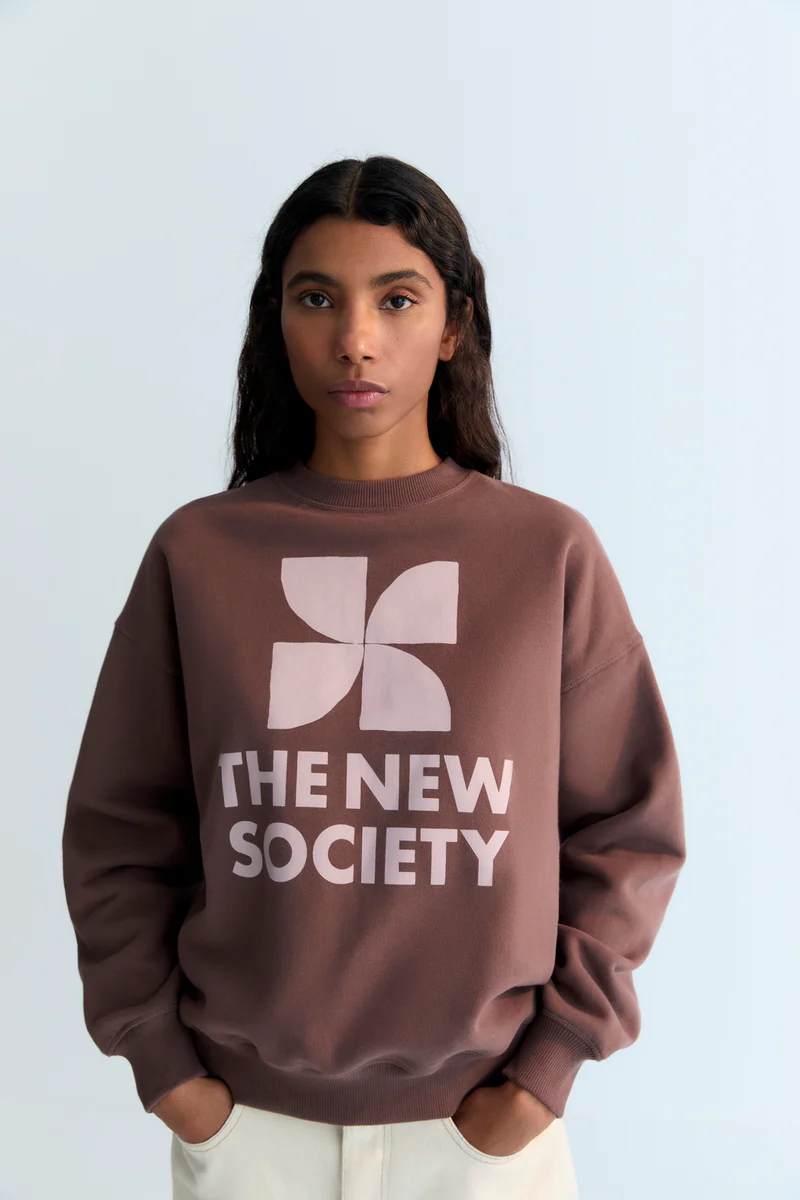 Sudadera TBS marrón The New Society.