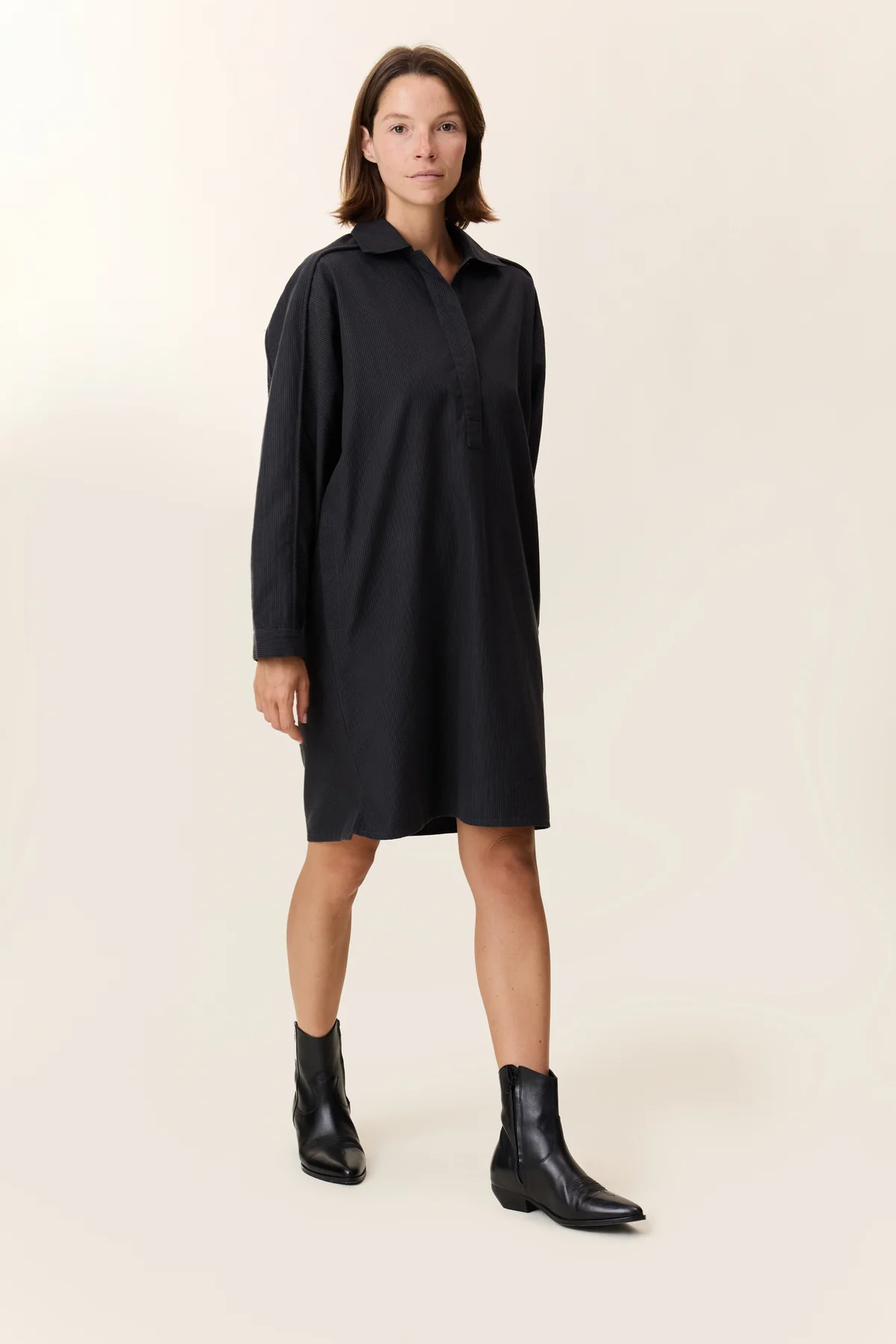 Vestido ROBY gris Leon and Harper.