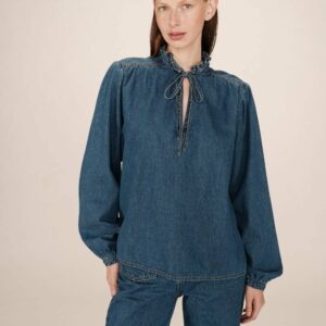 Blusa vaquera SALSA azul Grace and Mila.