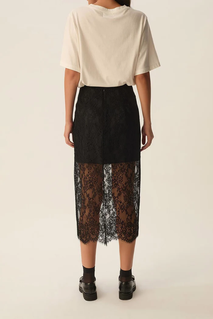 Falda SANARY negra Des Petits Hauts.