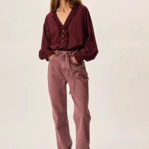 Blusa SOTO granate Des Petits Hauts.