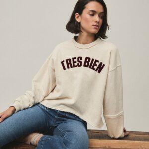 Sudadera TRES crudo Mi&Co.