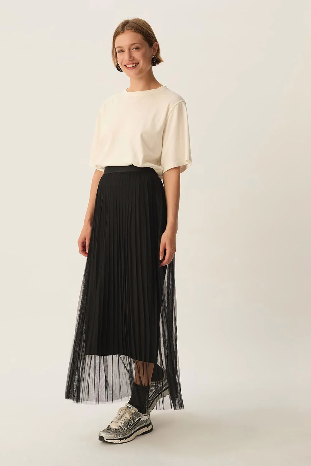 Falda TEMPO negra Des Petits Hauts.