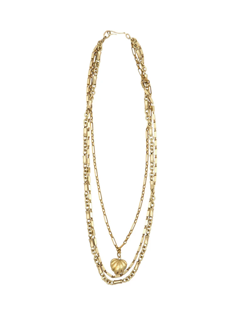 Collar TRES CAMINS dorado.