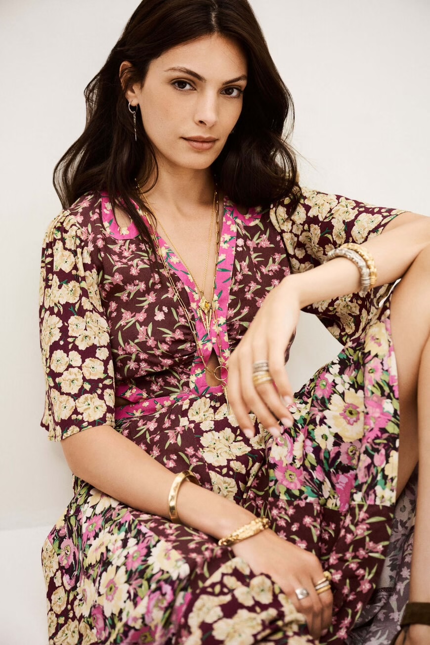 Vestido ILMA estampado BA&SH.