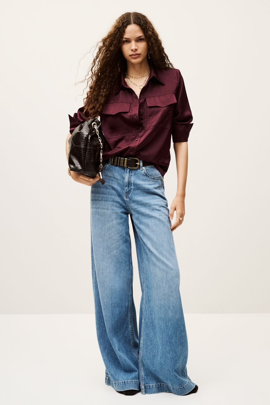 Camisa CANOLI granate Ba&sh.