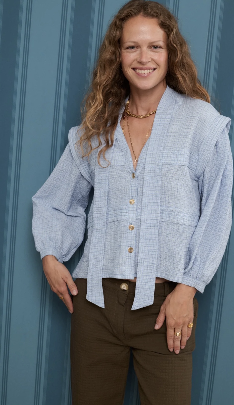 Camisa KILY azul Josephine.
