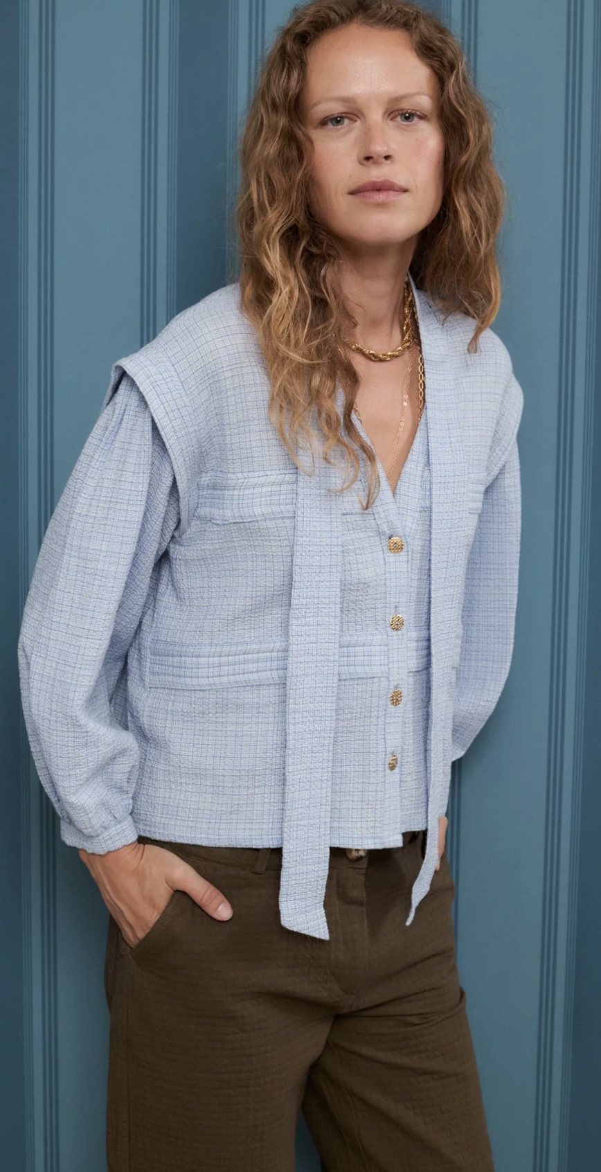 Camisa KILY azul Josephine.