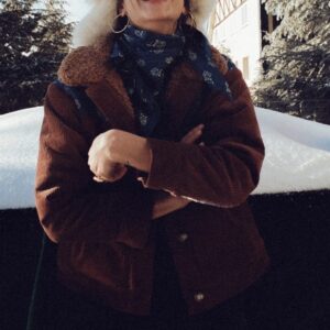 Chaqueta camel/ azul PARSON Josephine.