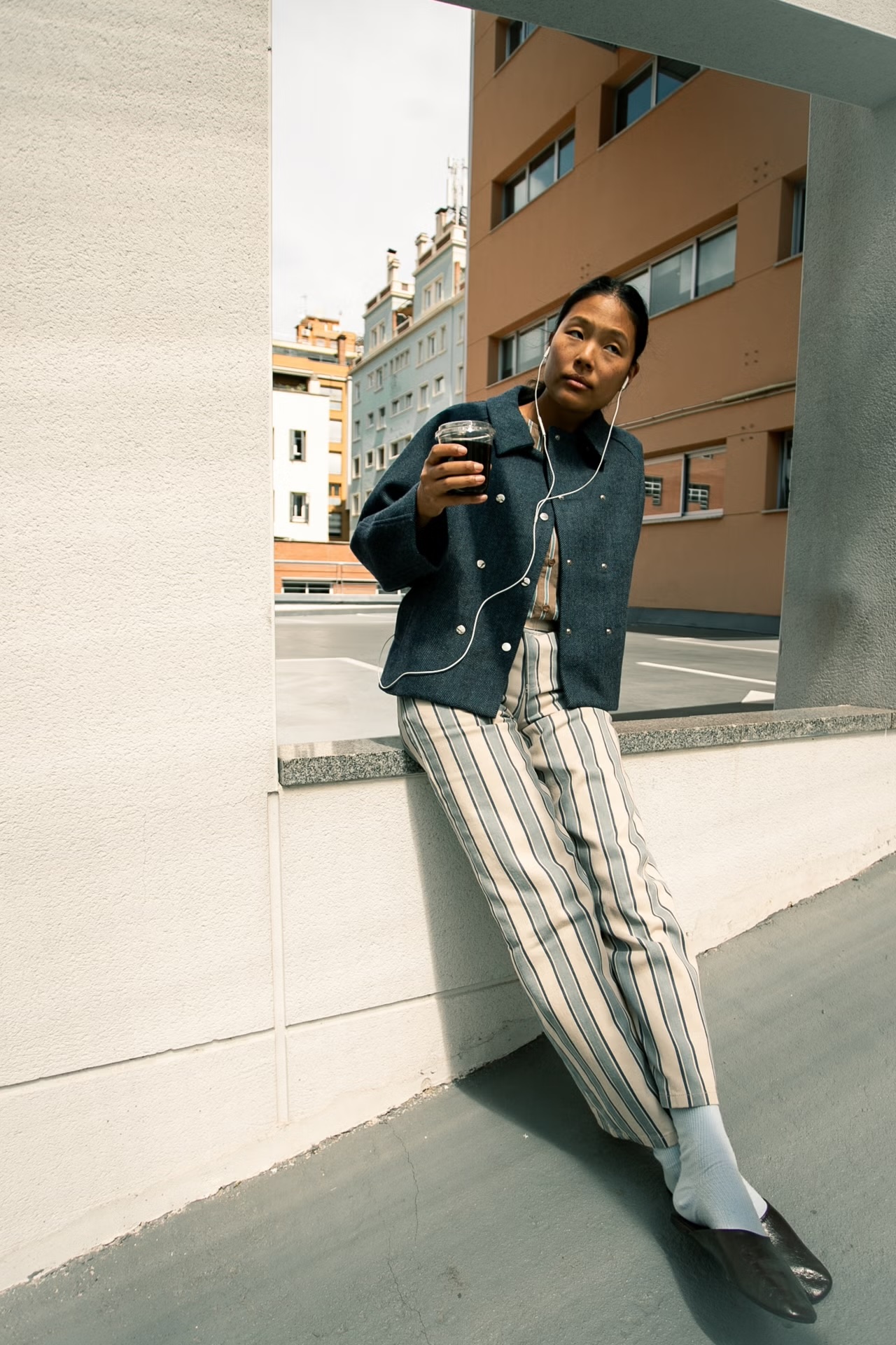 Abrigo espiga marino The Tiny Big Sister.