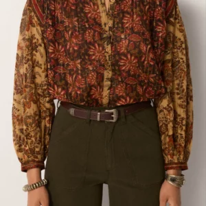 Blusa ADELE granate Maison Hotel.