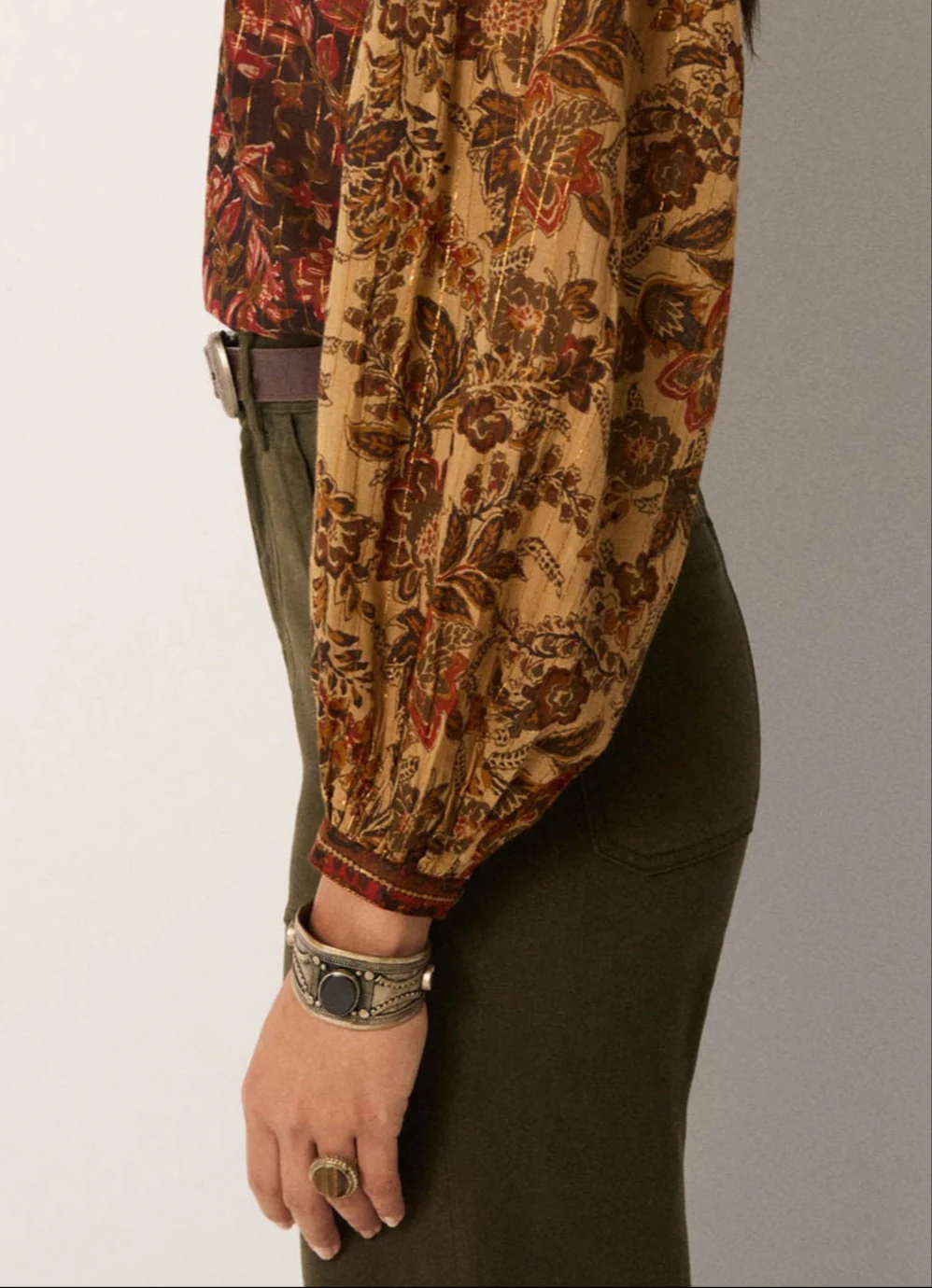 Blusa ADELE granate Maison Hotel.