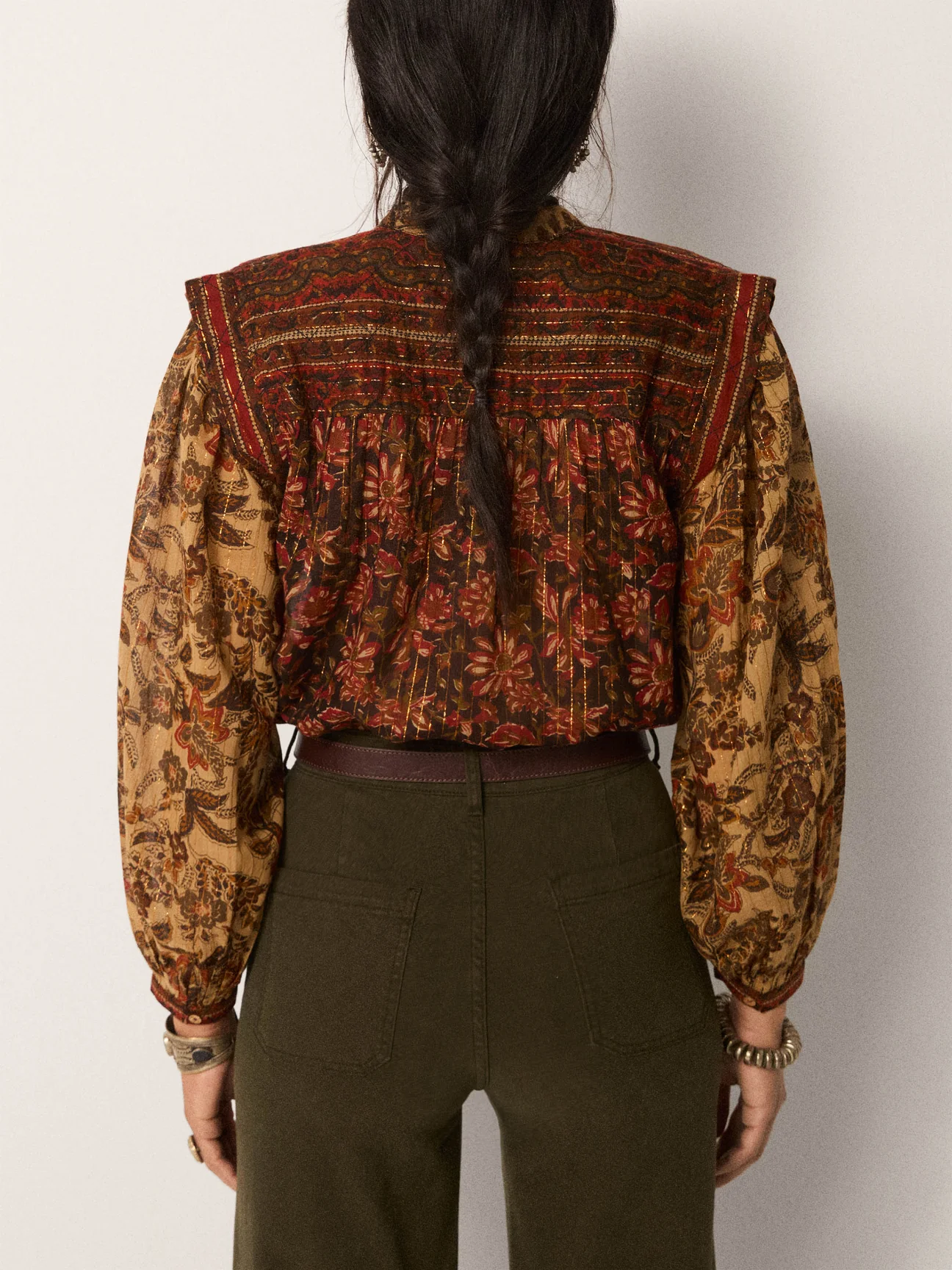 Blusa ADELE granate Maison Hotel.