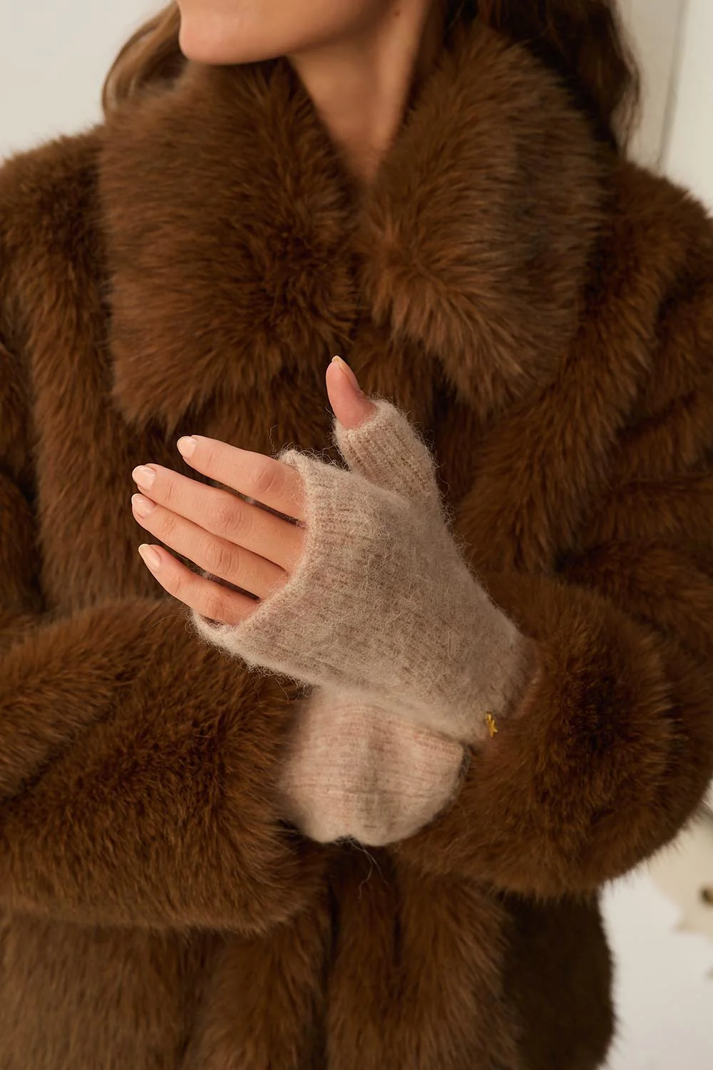 Mitones AURA beige Des Petits Hauts.