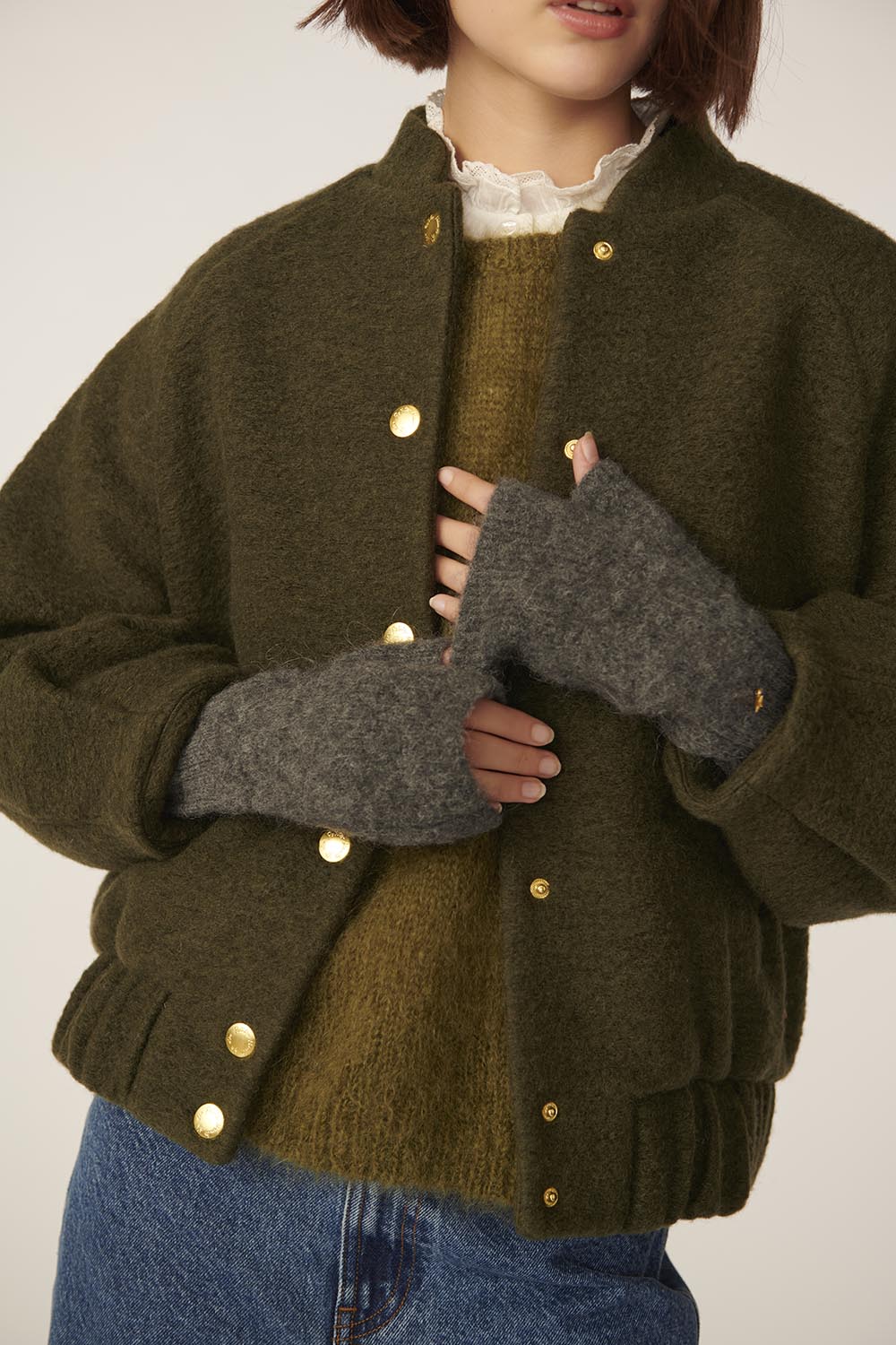 Mitones AURA gris Des Petits Hauts.