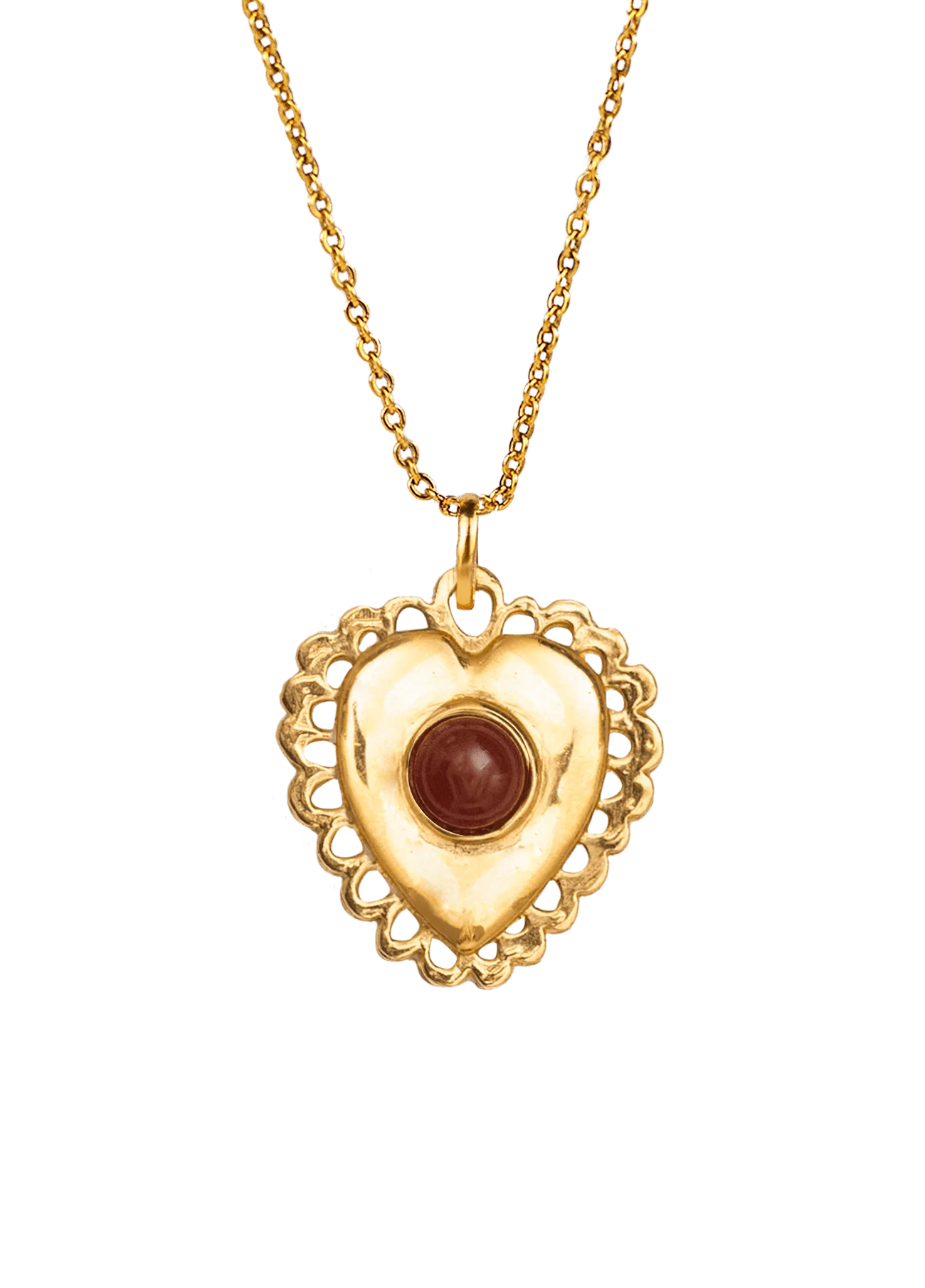 Collar CORAZÓN rojo Alhaja.