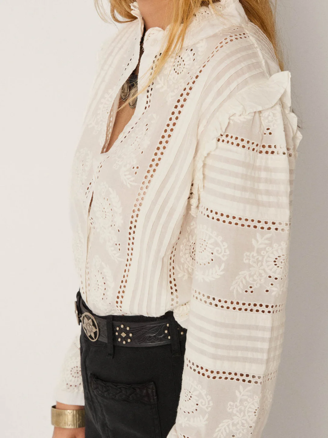 Blusa DELPHINE marfil Maison Hotel.