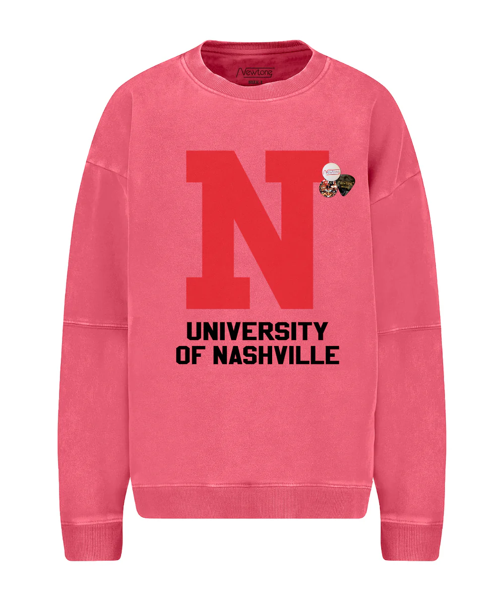 Sudadera LETTERS rosa Newtone.