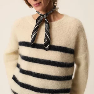 Jersey ALEO crema/marino Des Petits Hauts.