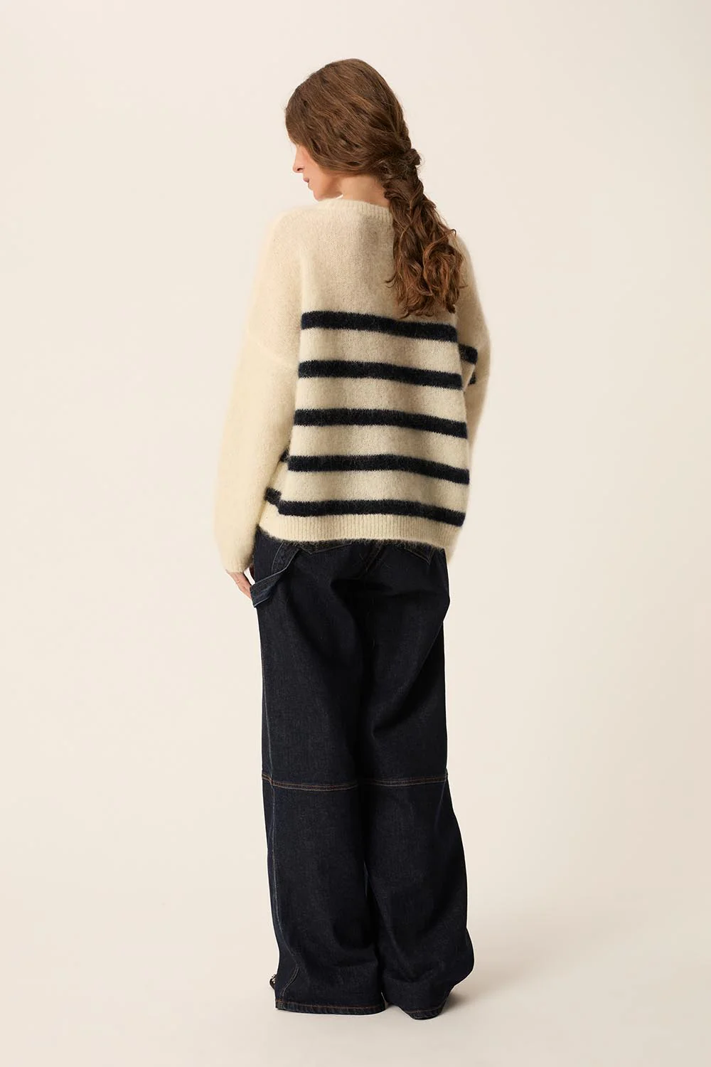 Jersey ALEO crema/marino Des Petits Hauts.