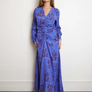 Vestido PAMELA flores azules Magnolya.
