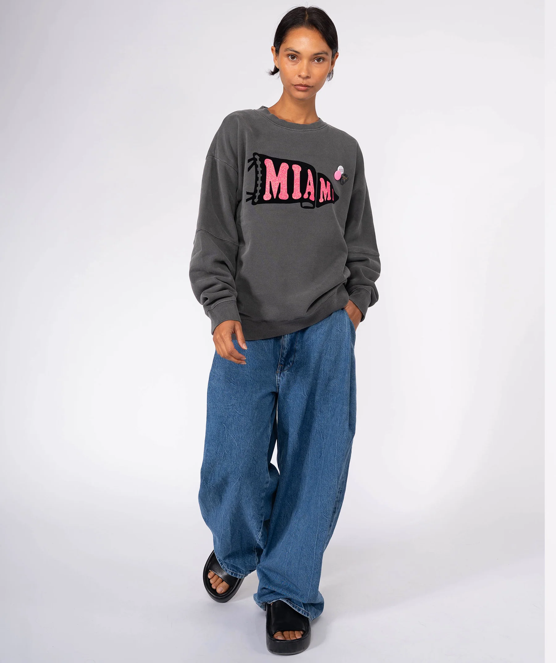 Sudadera MIAMI gris Newtone.
