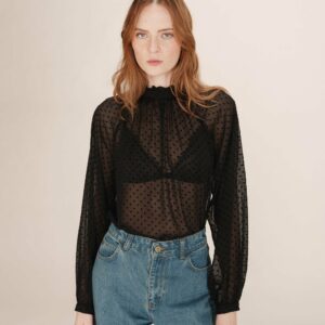 Blusa TALLY negra Grace and Mila.