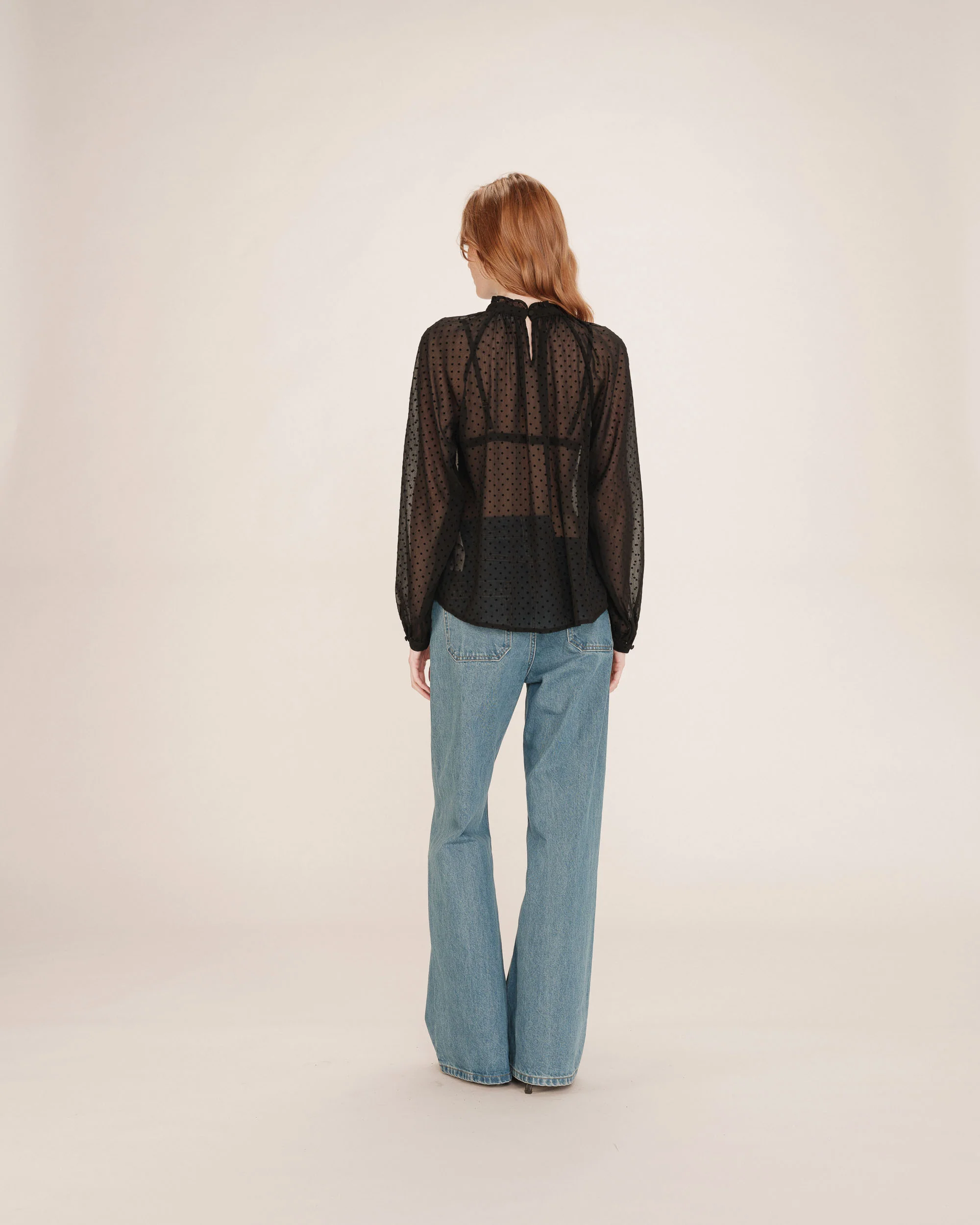 Blusa TALLY negra Grace and Mila.