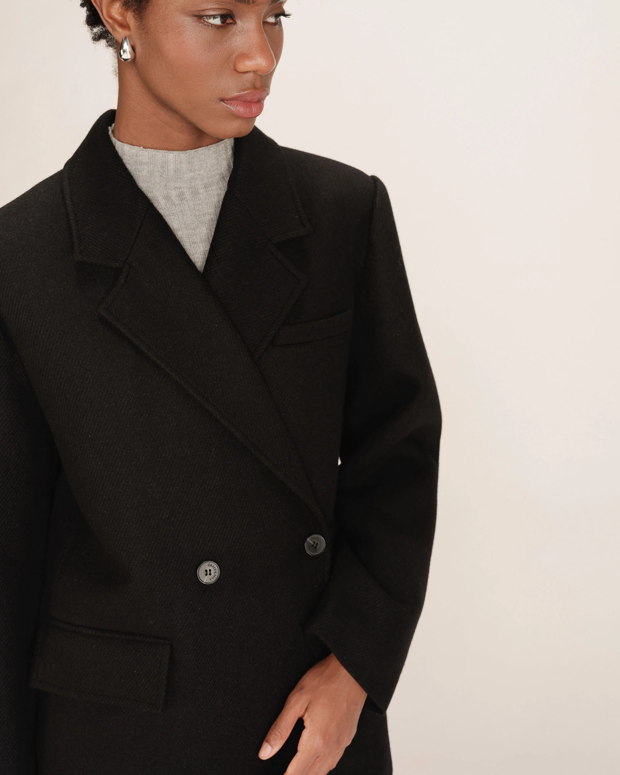 Blazer THOMAS negra Grace and Mila.