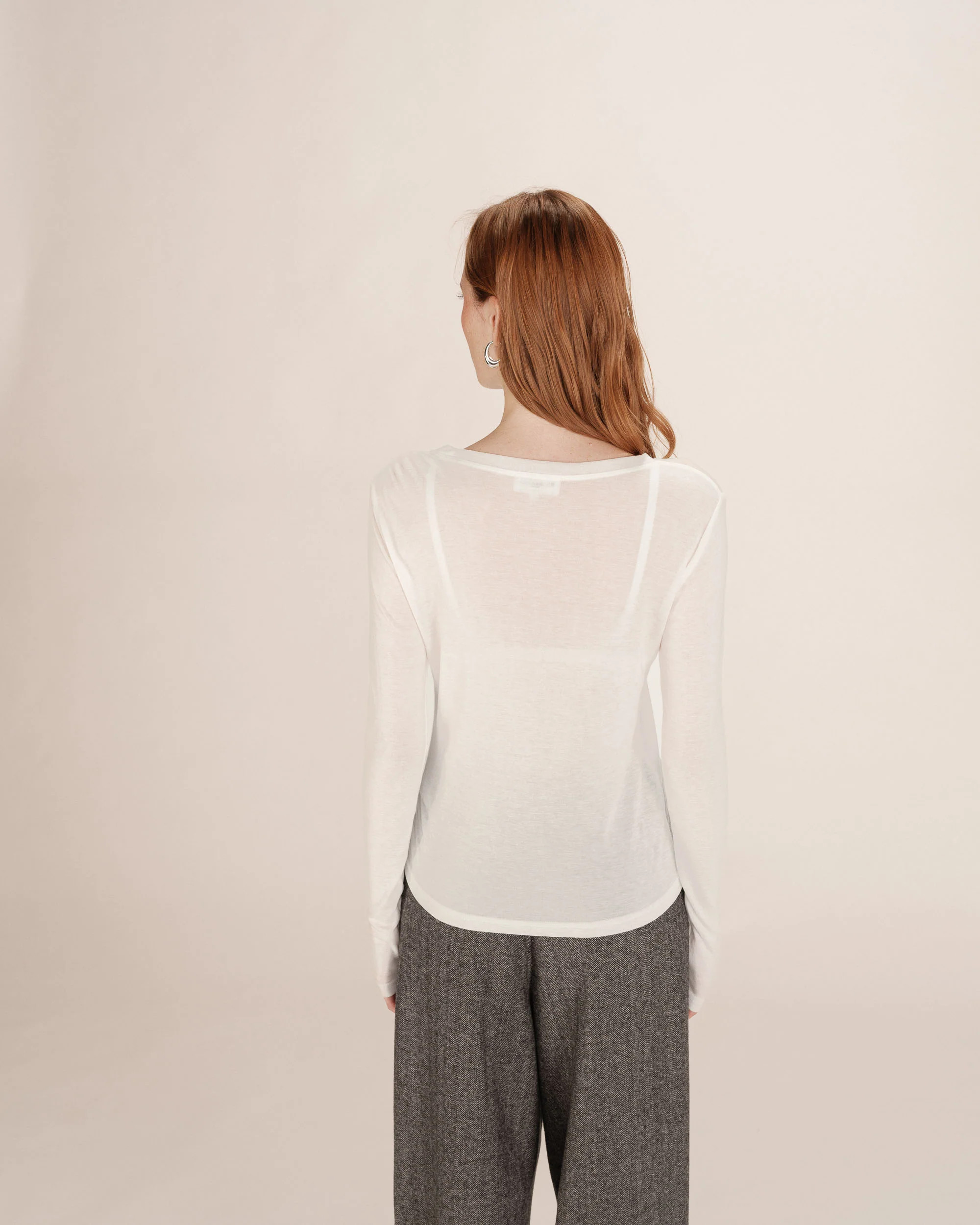Camiseta TONI marfil Grace and Mila.