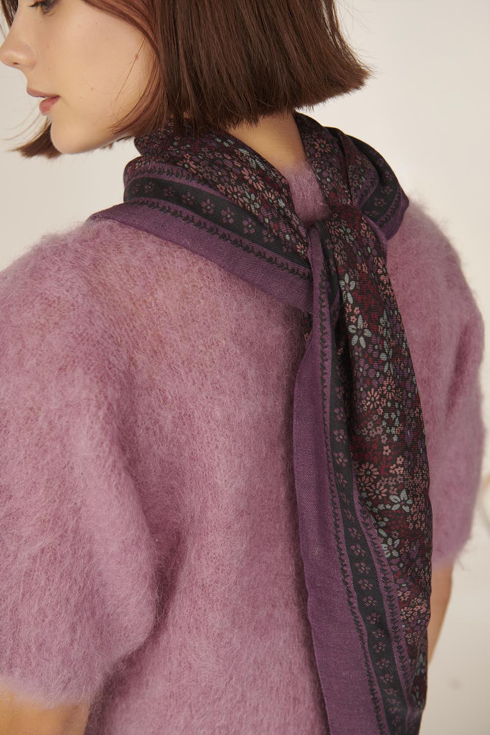 Foulard NYDOU flores rosas Des Petits Hauts.